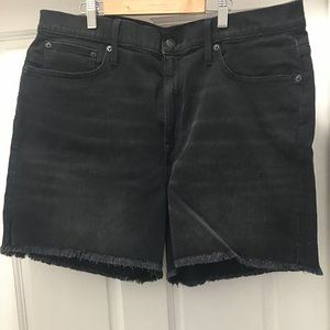 J. Crew Black Jean Cutoffs